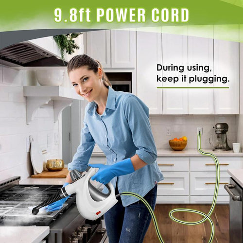 Load image into Gallery viewer, Pressurized Handheld Steam Cleaner &amp; Rechargeable Spin Scrubber
