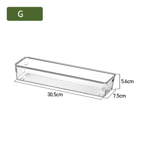 Load image into Gallery viewer, Transparent Drawer Box Cosmetic Cabinet Anti-Scratch Drawer Organizer Office Desk Storage Box Shelf Divider Drawer Storage Box
