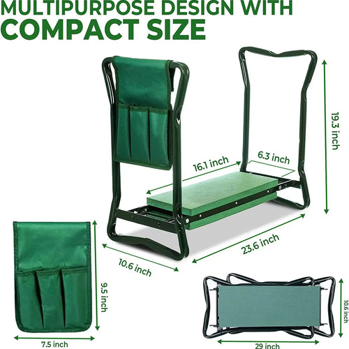Load image into Gallery viewer, GardenMate Folding Kneeler &amp; Stool – Comfort &amp; Convenience for Every Gardener
