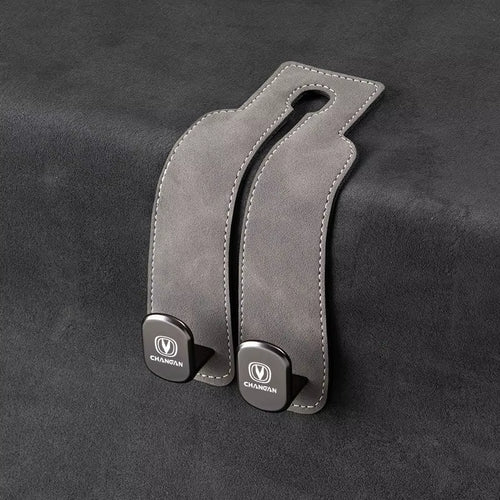 Load image into Gallery viewer, Luxury Suede Double Hook Organizer – Premium Rear Seat Backrest Hook for Changan CS Series &amp; Eado
