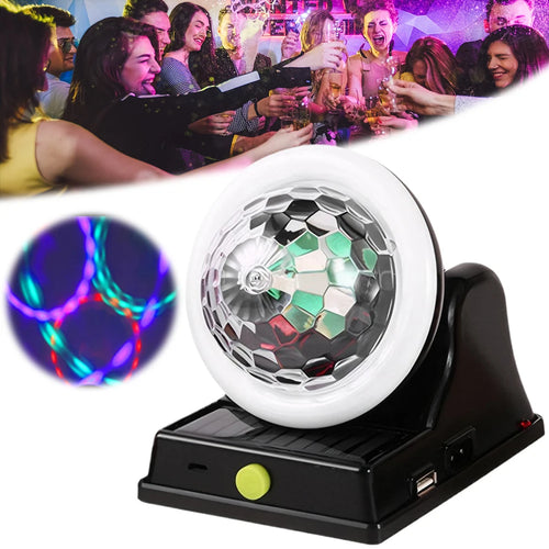Load image into Gallery viewer, GlowOrb™ Waterproof Rotating Disco Ball Light – Colorful LED Magic for Parties &amp; Events
