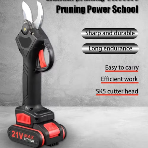 Load image into Gallery viewer, PowerPrune 21V Cordless Electric Pruner – Effortless Tree &amp; Bonsai Branch Cutting Tool
