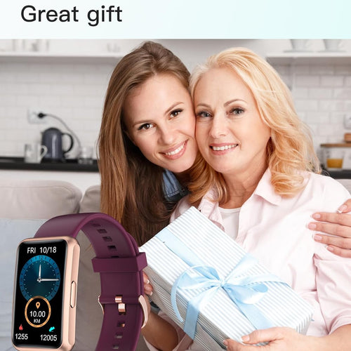Load image into Gallery viewer, Fitness Tracker No Bluetooth No APP No Phone Needed, Fitness Watch for Men Women Parents IP68 Waterproof with Full Touch Screen Steps Calories Counter Sleep Tracker Alarm Clocks (Purple)
