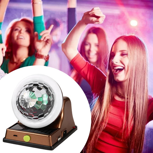 Load image into Gallery viewer, GlowOrb™ Waterproof Rotating Disco Ball Light – Colorful LED Magic for Parties &amp; Events
