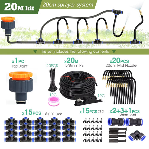 Load image into Gallery viewer, DIY 30M-5M Universal Sprayer Kit – Patio Misting &amp; Cooling System for Garden Irrigation
