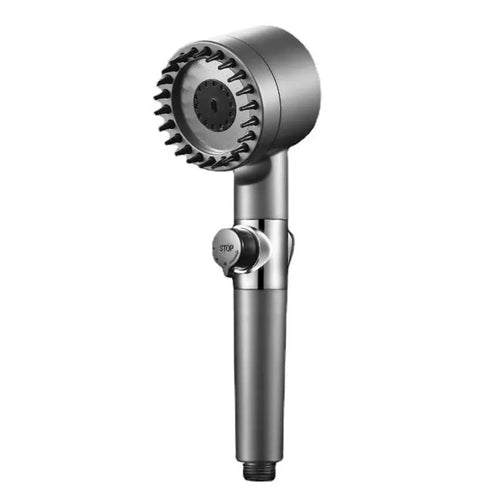 Load image into Gallery viewer, PureFlow High-Pressure Shower Head – 3-Mode Adjustable Spray with Massage Brush Filter for Ultimate Bathroom Relaxation
