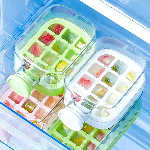 Load image into Gallery viewer, ChillSip Bottle Set – Stylish Water Bottle with Straw &amp; Zero-Contact Ice Cube Tray
