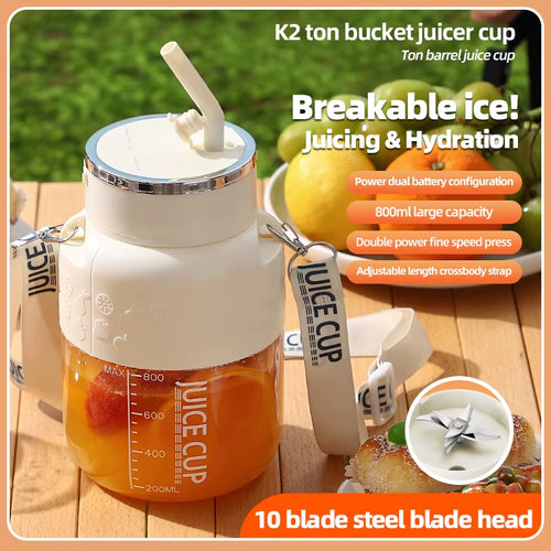 Load image into Gallery viewer, PowerJuice 800ml Electric Sports Cup – USB Rechargeable Juicer for Smoothies, Shakes, &amp; More

