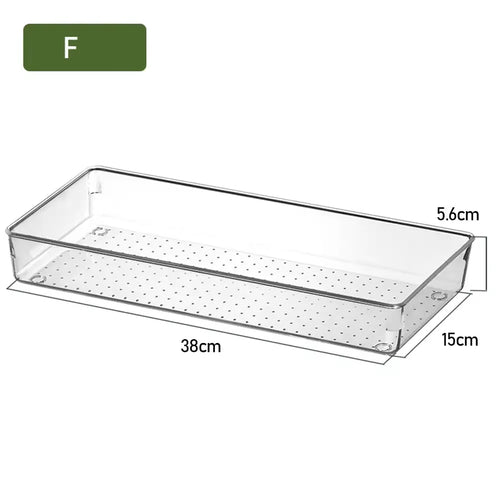 Load image into Gallery viewer, ClearNest Organizer – Transparent Anti-Scratch Drawer Storage Box for Cosmetics, Office &amp; Home
