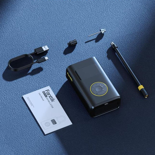 Load image into Gallery viewer, Portable Tire Inflator: Smart ON/OFF Hose Design
